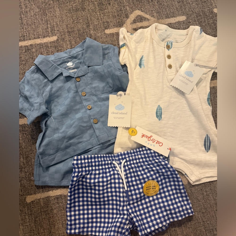 Cloud Island and Cat & Jack outfits